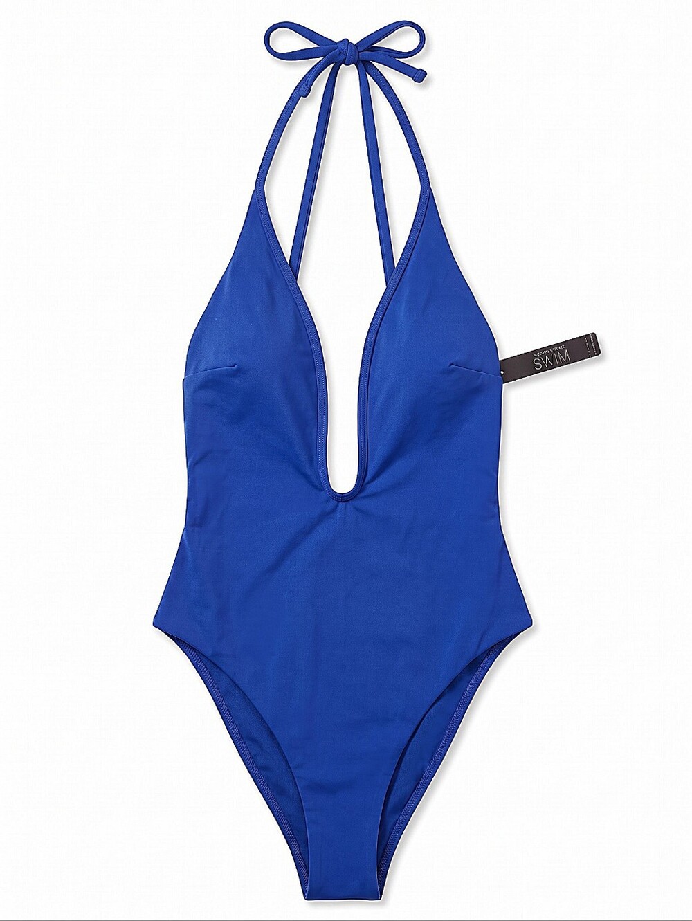 NWT! Victorias Secret Blue Halter One-Piece Swimsuit - Women Swim